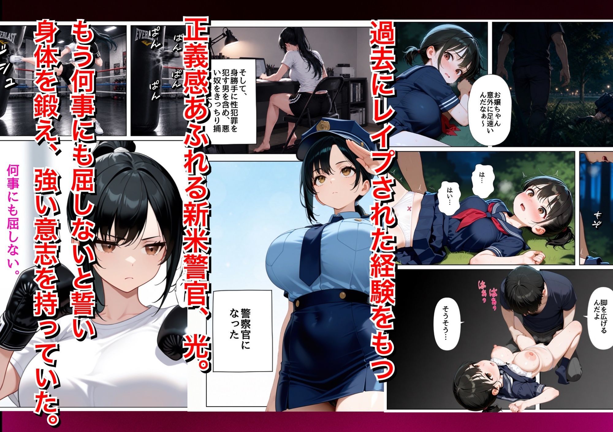 男嫌いな新卒警官を監×してマゾメス化させた結果-サンプル画像2
