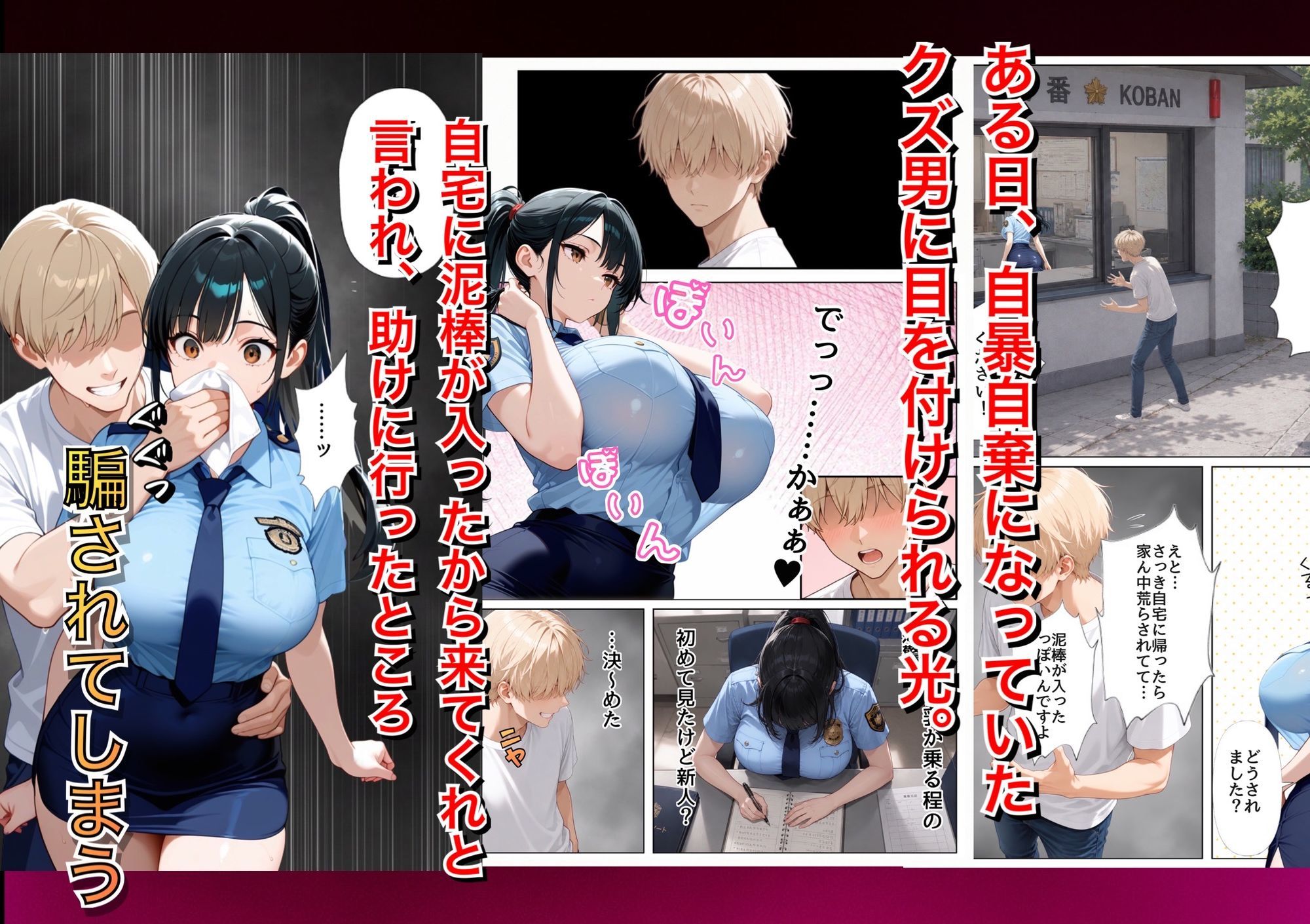男嫌いな新卒警官を監×してマゾメス化させた結果-サンプル画像3