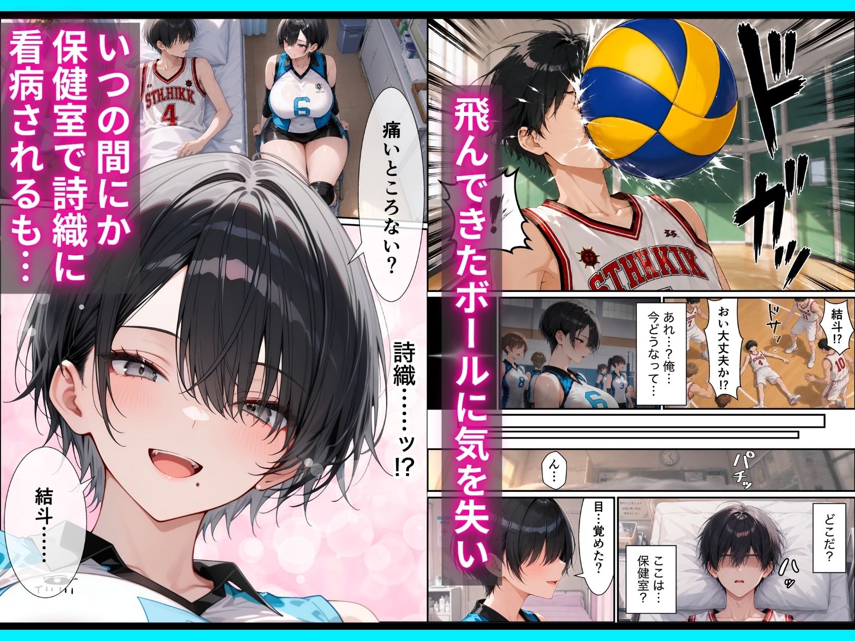 長身ボーイッシュ幼馴染との練習セックスは最高に気持ちいい  前編-サンプル画像3