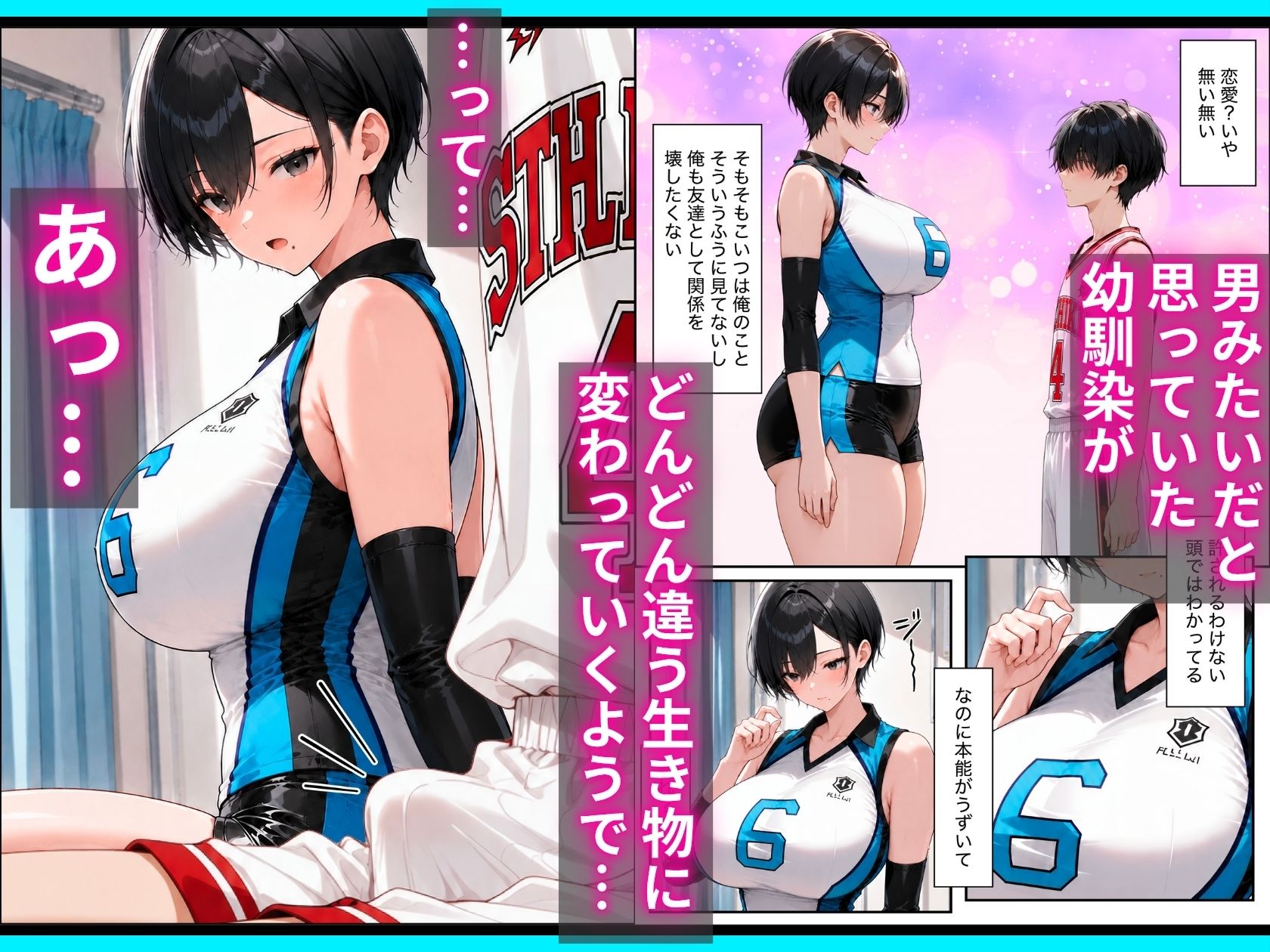 長身ボーイッシュ幼馴染との練習セックスは最高に気持ちいい  前編-サンプル画像5