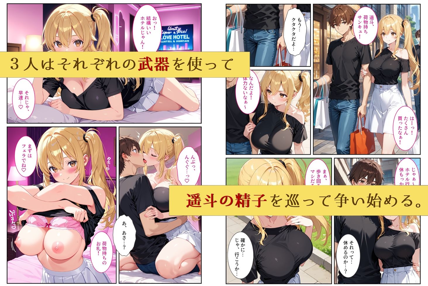 養子になったら爆乳義母と双子義妹に誘惑されて中出しセックスしています！〜孕ませバトル編〜-サンプル画像8