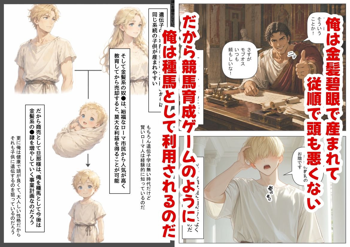 古代ローマ帝国の●隷転生したら、エロすぎた〜-サンプル画像3